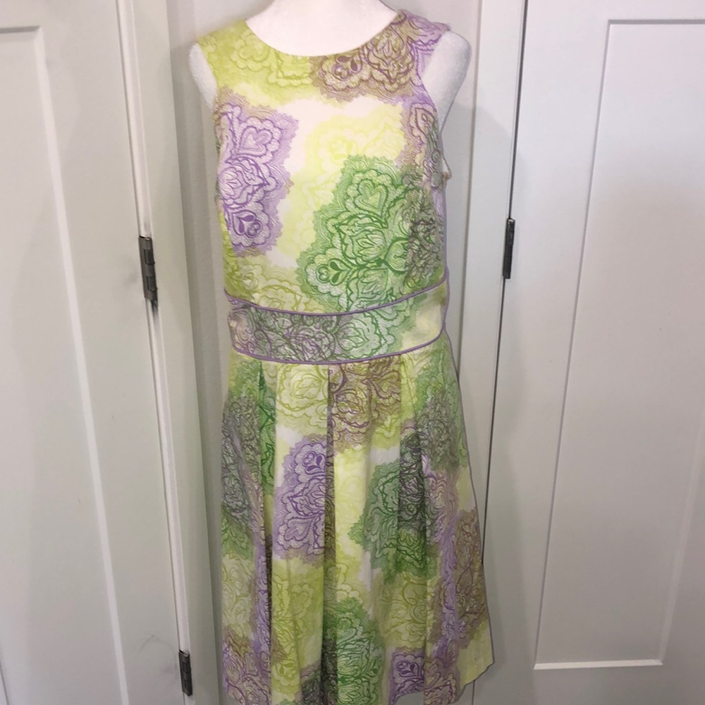 Dress Barn Floral Patterned Sleeveless Dress. Spring Summer Easter Wedding